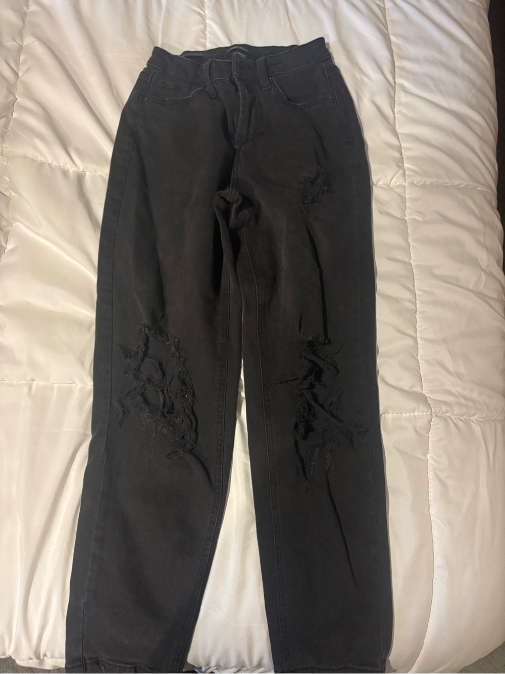 wild fable Black Distressed Boyfriend Jeans